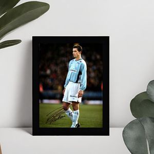 Zlatan Ibrahimovic Kunst - Gedrukte handtekening - 10 x 15 cm - In Klassiek Zwart Frame - Malmö FF - Voetbal - Rookie Year - AC Milan - Inter Milan - Ajax