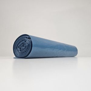 Blauwe Vuilniszakken | 100 Zakken | 120 Liter | Gerecycled LDPE | T60 | 80x100 cm - Stevige Vuilzakken, Blauwe Zakken 120 Liter, Vuilniszak Blauw, Vuilniszakken 80 x 100