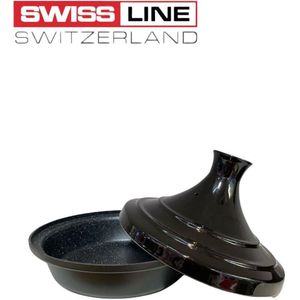 Swiss Line Tajine 30cm - Zwart in Aluminium