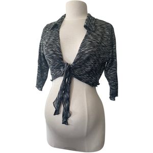 Two of Us Bolero Donna Grijs met Lange Mouwen MAAT M