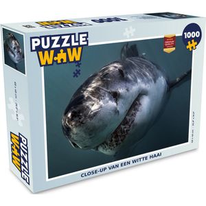 Puzzel Haai - Wit - Water - Legpuzzel - Puzzel 1000 stukjes volwassenen