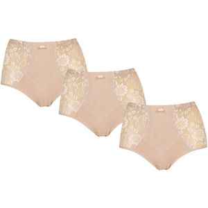 JC 3-Pack Licht corrigerende dames slips H201 Huid - maat M