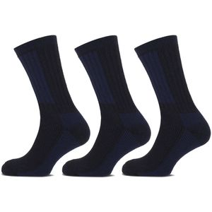 Basset Thermosokken Merinowol - Extra warm - 3 paar - Marine - Dames en Heren - Merino Wol - Maat 35/38