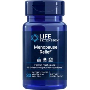 Life Extension - Menopauze Relief - 30 Tabletten - 4 mg Siberische Rabarberextract - Maagsapresistente Vegetarische Tablet - Voedingssupplementen