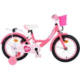 Volare Ashley Kinderfiets - Meisjes - 16 inch - Roze/Rood - Twee Handremmen