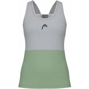 Tennisshirt HEAD Women Play Tech Tanktop Celery Green White-XXXL