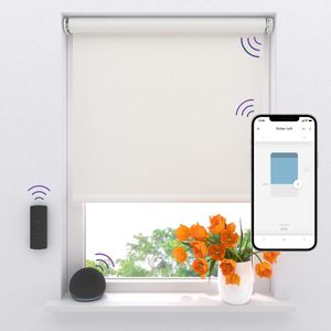 Elektrisch rolgordijn Easy Verduisterend - Off White - 170 x 275 cm - CMD-03