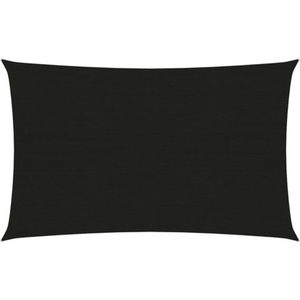 vidaXL-Zonnezeil-160-g/m²-2x4-m-HDPE-zwart