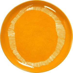 Serax Feast By Ottolenghi Dinerbord Ø22.5 Yellow Stripes White