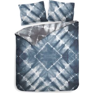 Heckettlane - Ellinas - Dekbedovertrek - Blauw - 140x220 - 100% Katoen-Satijn