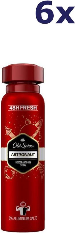 6x Old Spice Deo spray - 150ml - astronaut