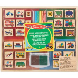 Melissa & Doug Stempelset Deluxe Vehicles Lichtnaturel 38-delig