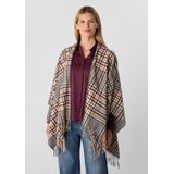 comma - Indoor-Poncho - Zacht - Ruitpatroon