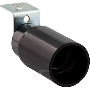Fitting E14 met haakse beugel maximaal 40W zwart