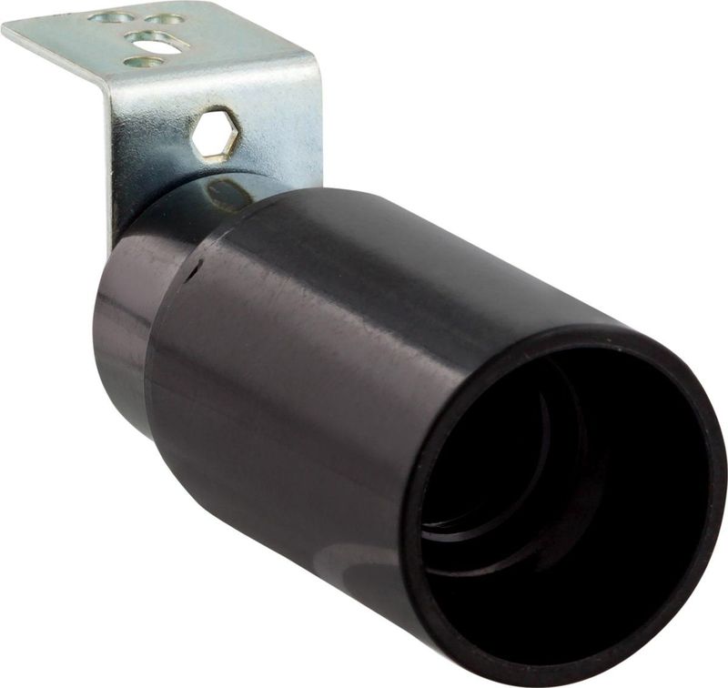 Fitting E14 met haakse beugel maximaal 40W zwart