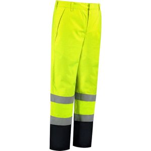 Dapro Safety Protector Multinorm Regenbroek - Maat XL - Marineblauw/Hi-Vis Geel - Vlamvertragend , antistatisch en chemicaliën resistent