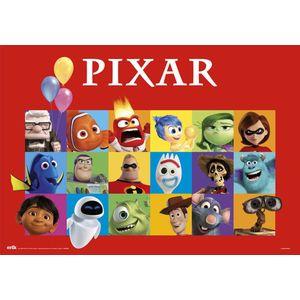 Disney Bureauonderlegger Pixar 34,5 X 49,5 Cm Pvc Rood