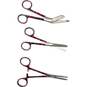 Verpleegkundige Scharenset - Rozen | MDR Gecertificeerd - Zorg - Kocher - Cadeau - Verpleegster - Accessoires - Nurse Cadeau - Verpleegkundige Schaar - Verpleegkundige Artikelen