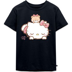 Hello Kitty Met Teddy Op Haar Rug Premium T Shirt Kinderen