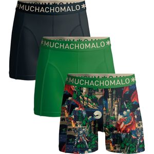 Muchachomalo Heren Boxershorts - 3 Pack - Maat S - 95% Katoen - Mannen Onderbroeken