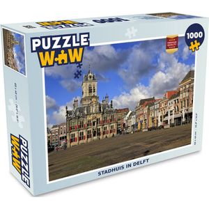 Puzzel Huis - Lucht - Delft - Legpuzzel - Puzzel 1000 stukjes volwassenen