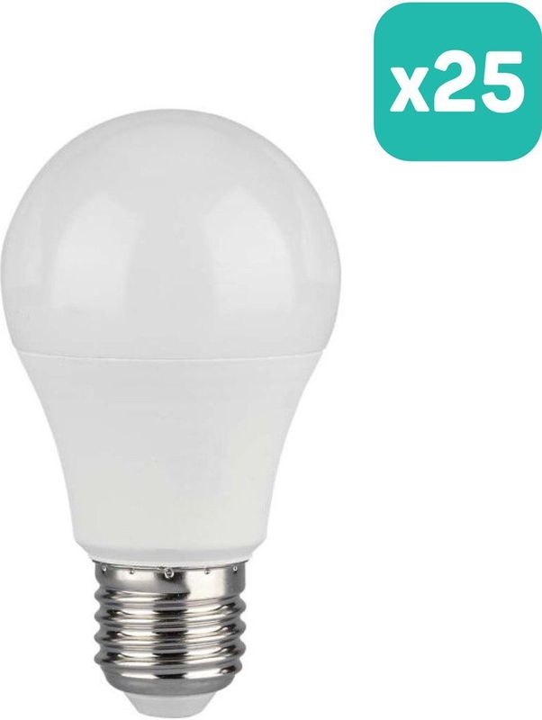 V-TAC - VT-2112-N - LED-lamp - Wit - E27 Houder - 10.5W - Set van 25