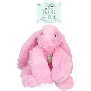 Cozy Dog Bunny Hondenknuffel – Hondenspeelgoed met hartslag – Knuffel hond – vermindert verlatingsangst – speciaal voor puppy's – roze