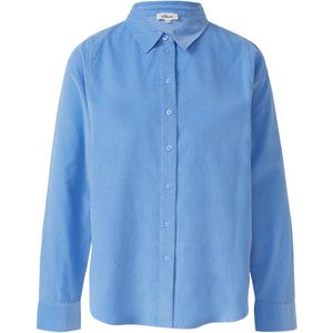 s.Oliver RED LABEL - Overhemdblouse - Effen - Regular Fit - Lange Mouwen - Puur Katoen