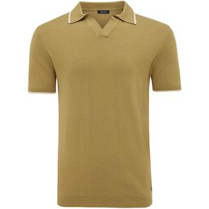 TRESANTI | ERSILIO | Gebreide polo met V hals | Bright groen | Size XXL