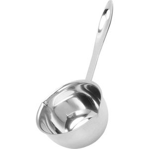 Roestvrijstalen Kleine Pot - Boter Verwarmer Platte Inductiebodem - Melk Opwarmen en Boter Smelten (150ML) .