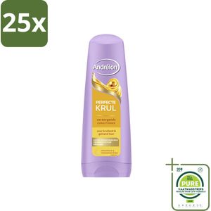 25 x Andrélon – Conditioner – Perfecte Krul – 200 ml - Grootverpakking - Krullen Verzorgen - Krullen Pluisvrij - Krullen Zacht - Krullen Flexibel - Krullen Veerkrachtig