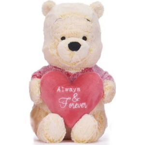 Disney - Winnie the Pooh knuffel - 27 cm - Winnie de Poeh met Hart knuffel