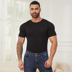 Heren ABDL Body Romper - Korte Mouwen Pyjama Bodysuit