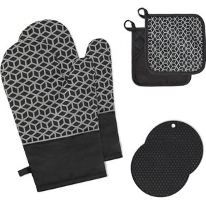 Luxe ovenwanten set – Keukenhulp  Keuken Textiel – Oven Accessiores – Oven Gloves