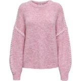 Jacqueline de Yong Trui Jdyzoey Life On Stitch Pull Knt 15336758 Lilac Scchet/w Birch S Dames Maat - XS