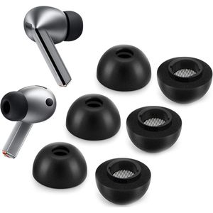 3 Pairs Vervangende Oordopjes - Compatibel met Samsung Galaxy Buds3 Pro - L Grootte Geheugen Schuim Tips - Comfortabele Pasvorm en Oplaadcase Compatibel