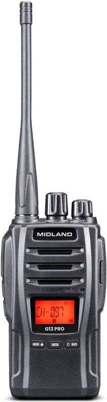 Midland G13Pro - Portofoon - Inclusief 2600mAh Accu - Dual-band - PMR446 en LPD
