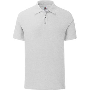 Fruit Of The Loom Heren Tailored Poly / Cotton Piqu poloshirt (Heather Grijs)