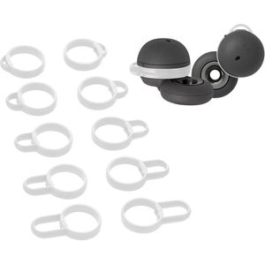 kwmobile oorhaken voor om je in-ear oordopjes - geschikt voor Sony Linkbuds WF-L900 - 'Grips' voor een betere pasvorm - wit