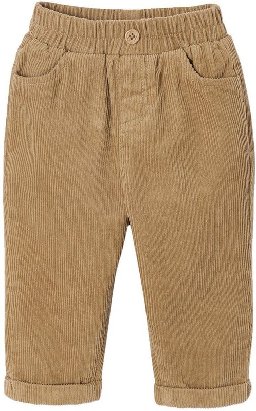 Corduroy - Babybroek - Karamel - Ribfluweel - Elastische Tailleband