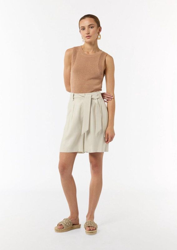 Korte loose fit broek met cargozak