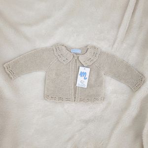 Mac Ilusion Gebreid Vestje Meisjes | 9272 | Zandkleur/Beige | Bliss Glans | 3 maand | maat 62