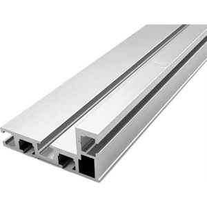 Aluminium Profiel Hek - 75mm Hoogte Chute - T-Tracks Schuifbeugels - Verstekmeter Backer - Houtbewerking Gereedschap Voor Precisie Sneden (120cm)