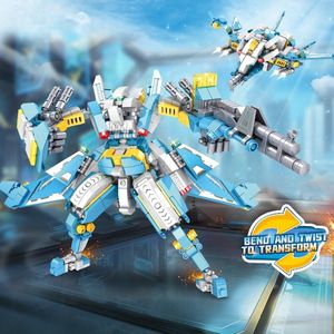 Sky Conqueror - Transformer Bouwset - Ruimtevaart Speelgoed - Robot Bouwpakket - Creatieve Constructie Set - Educatief Speelgoed - Compatibel met LEGO Bouwstenen - 549 Stuks