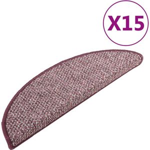 vidaXL-Trapmatten-15-st-65x21x4-cm-paars