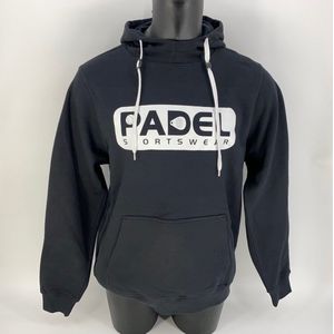 Hoodie Padel Sportswear Zwart / Wit Maat S