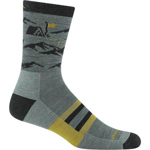 Hike Hike Hut Micro Crew Midweight with Cushion - Seafoam - Hikingsokken en wandelsokken van merinowol