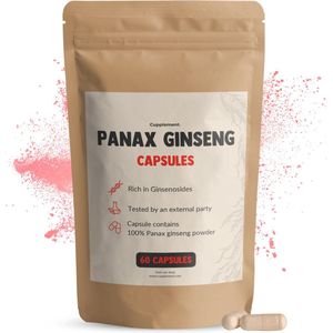 Cupplement - Panax Ginseng Extract Capsules - 500mg - Superfood Supplement