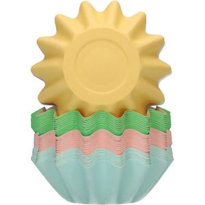 FunCakes - Bloom Baking Cups - Pastel Regenboog MIX pk/48 - Cupcake