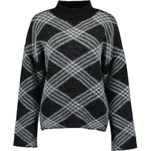 Blue Seven dames - Trui 247988 zwart print maat 38